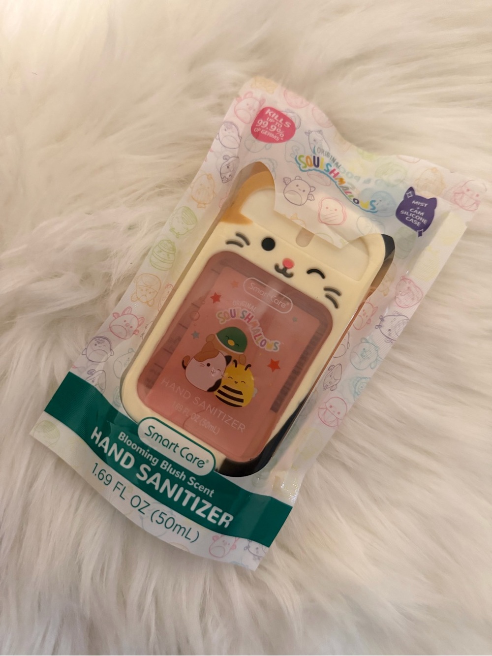 Smart Care Blooming Blush Scent Hand Sanitizer with Cute Cat Holder - Pink